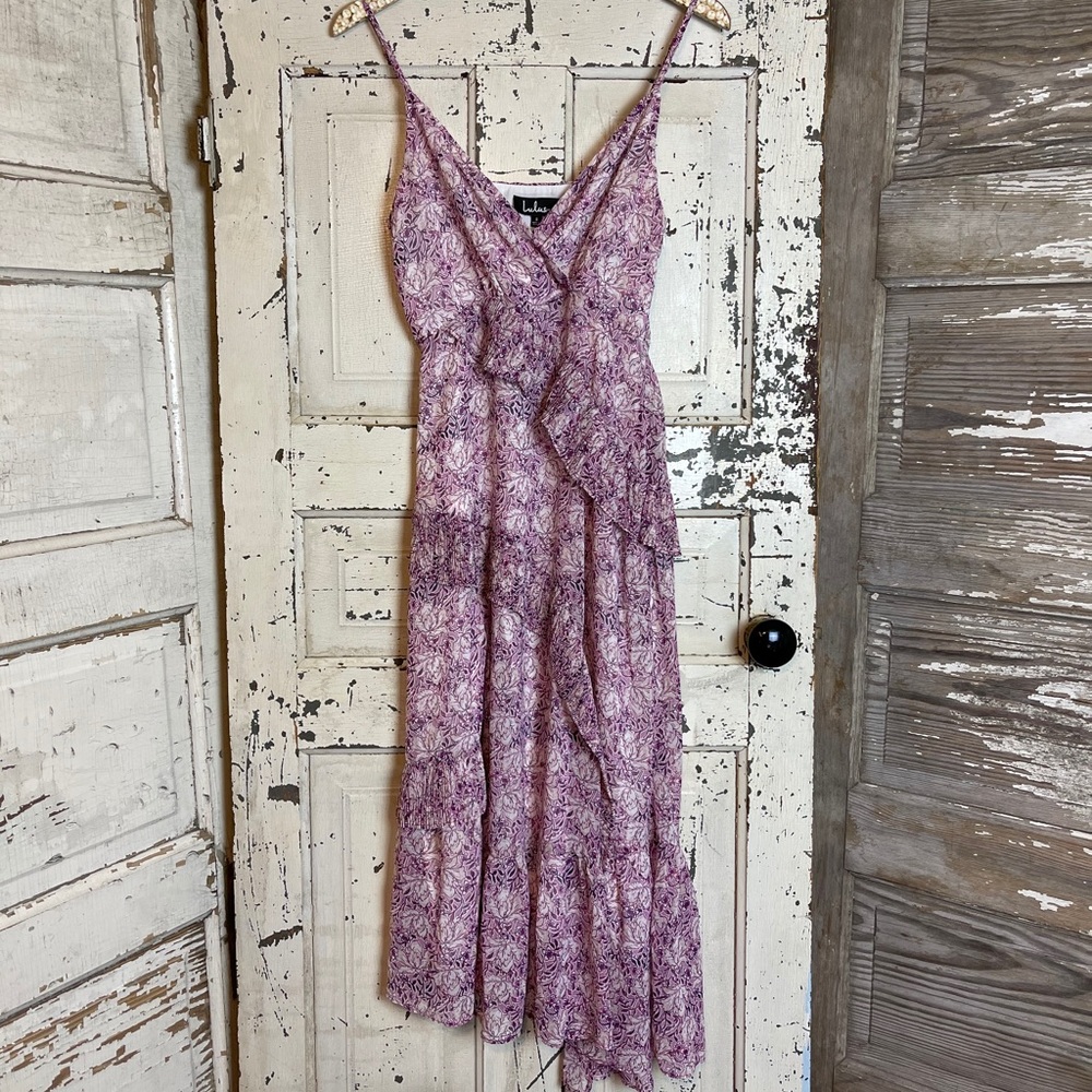 Lulu’s purple tiered dress